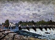 Alfred Sisley Molesey Weir-Morning china oil painting artist